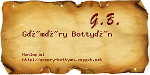 Gömöry Bottyán névjegykártya